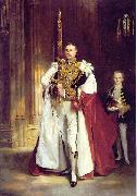 John Singer Sargent Portrait of Charles Vane-Tempest-Stewart, 6th Marquess of Londonderry (1852-1915), carrying the Sword of State at the coronation of Edward VII of the oil painting